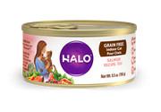 Halo Grain Free Indoor Cat Salmon Pate Canned Cat Food