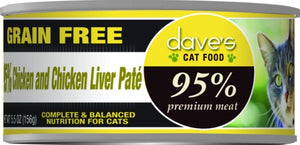 Dave's 95% Chicken and Chicken Liver Pate Formula Canned Cat Food