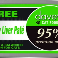 Dave's 95% Turkey and Turkey Liver Pate Formula Canned Cat Food