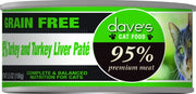 Dave's 95% Turkey and Turkey Liver Pate Formula Canned Cat Food