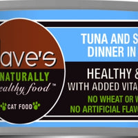Dave's Naturally Healthy Tuna and Salmon Dinner in Aspic Canned Cat Food
