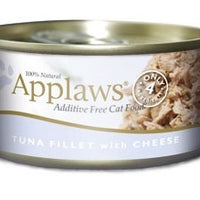 Applaws Additive Free Tuna Fillet with Cheese Canned Cat Food