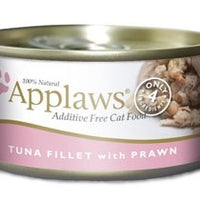 Applaws Additive Free Tuna Fillet with Prawn Canned Cat Food