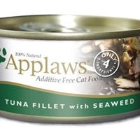 Applaws Additive Free Tuna Fillet with Seaweed Canned Cat Food