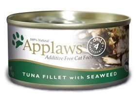 Applaws Additive Free Tuna Fillet with Seaweed Canned Cat Food
