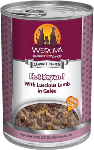 Weruva Hot Dayam Luscious Lamb in Gelee Canned Dog Food