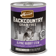 Merrick Backcountry Grain Free Alpine Rabbit Stew Canned Dog Food