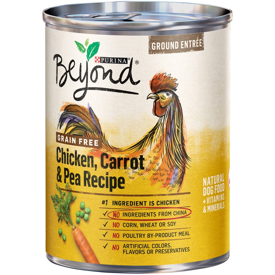 Purina Beyond Ground Entree Grain Free Chicken, Carrot and Pea Recipe Canned Dog Food