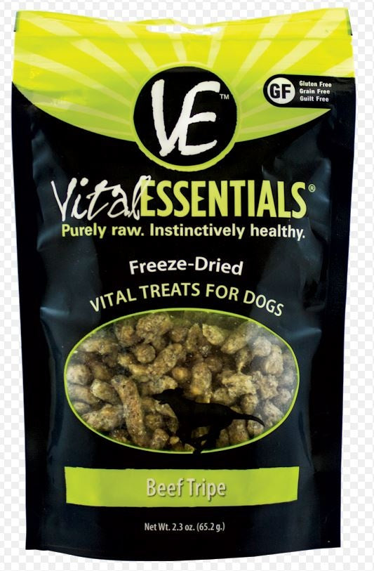 Vital Essentials Freeze Dried Beef Tripe Vital Treats for Dogs