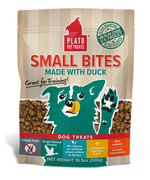 Plato Small Bites Duck Dog Treats