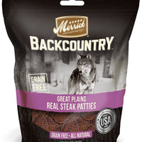Merrick Backcountry Great Plains Grain Free Real Steak Patties Dog Treats