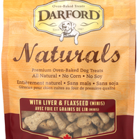 Darford Naturals Liver and Flaxseed Minis Oven Baked Treats for Dogs