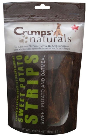 Crumps Naturals Sweet Potato Strips with Oatmeal and Citrus Fibre Dog Treats