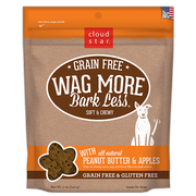 Cloud Star Wag More Bark Less Soft and Chewy Grain Free Peanut Butter and Apples Dog Treats