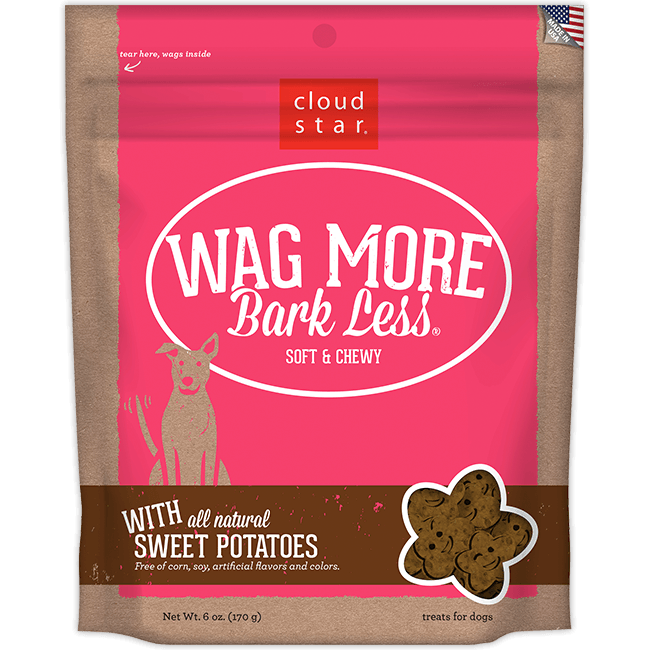 Cloud Star Wag More Bark Less Soft and Chewy Sweet Potatoes Dog Treats