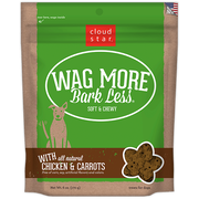 Cloud Star Wag More Bark Less Soft and Chewy Chicken and Carrots Dog Treats