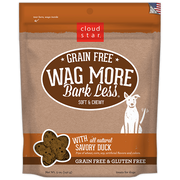 Cloud Star Wag More Bark Less Soft and Chewy Grain Free Savory Duck Dog Treats