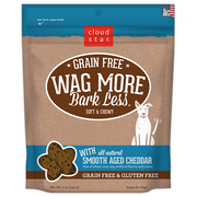 Cloud Star Wag More Bark Less Soft and Chewy Grain Free Smooth Aged Cheddar Dog Treats