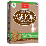 Cloud Star Wag More Bark Less Oven Baked Grain Free Chicken and Sweet Potatoes Dog Treats