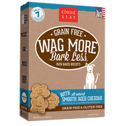 Cloud Star Wag More Bark Less Oven Baked Gain Free Smooth Aged Cheddar Dog Treats