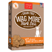 Cloud Star Wag More Bark Less Oven Baked Grain Free Peanut Butter and Apples Dog Treats