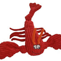 HuggleHounds Knottie Lobster Dog Toy