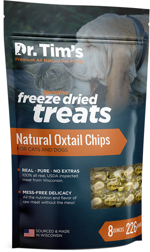 Dr. Tim's Freeze Dried Natural Oxtail Chips Dog and Cat Treats