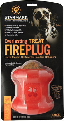 Starmark Everlasting Treat Fire Plug Dog Chew Toy