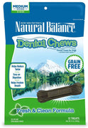 Natural Balance Grain Free Fresh and Clean Formula Dental Dog Chews