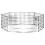 MidWest Black E-Coat Pet 8 Panel Exercise Pen