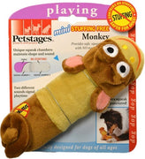 Petstages Mini Stuffing-Free Monkey Dog Toy