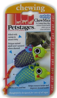 Petstages Catnip Chew Mice Cat Toy