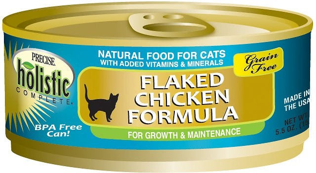 Precise Holistic Complete Flaked Chicken Formula Grain-Free Canned Cat Food