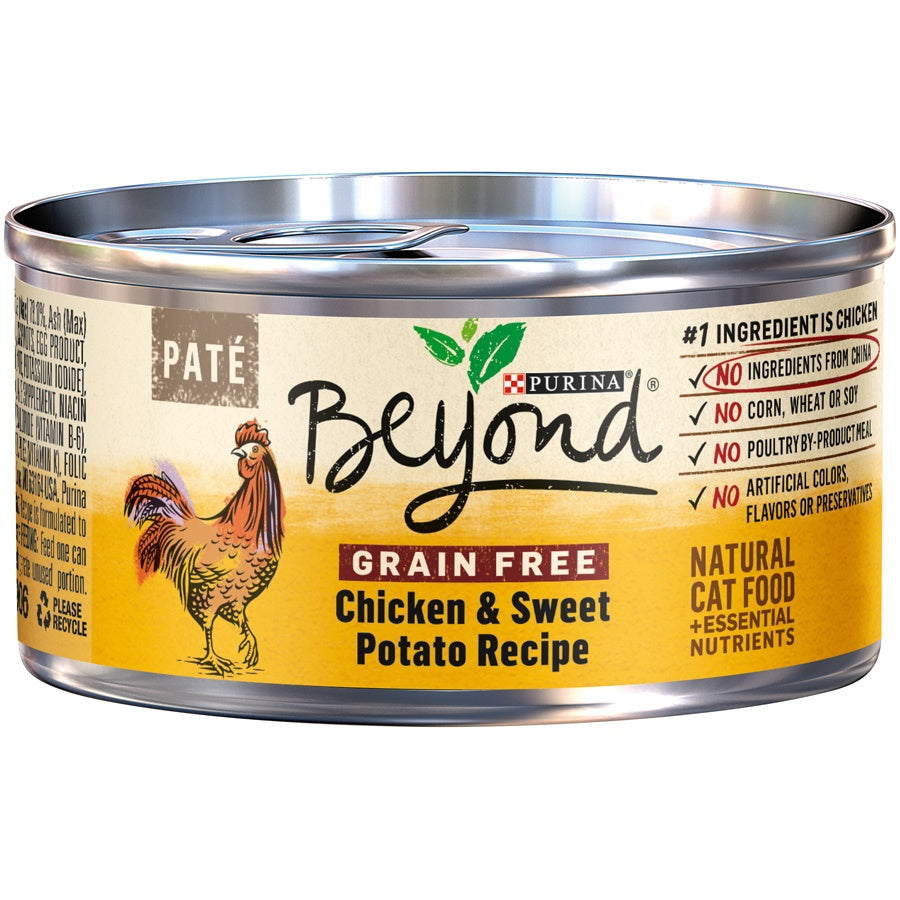 Purina Beyond Grain-Free Chicken & Sweet Potato Pate Recipe Canned Cat Food