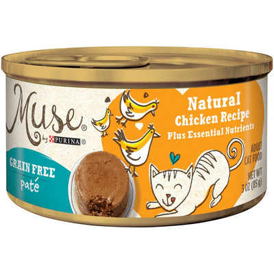 Purina Muse Grain Free Natural Chicken Pate Recipe Canned Cat Food