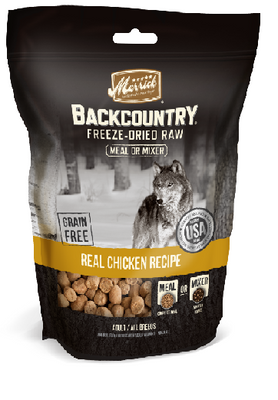 Merrick Backcountry Freeze Dried Grain Free Chicken Recipe Meal Mixer for Dogs
