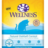 Wellness Natural Hairball Control Chicken Meal and Rice Recipe Dry Cat Food