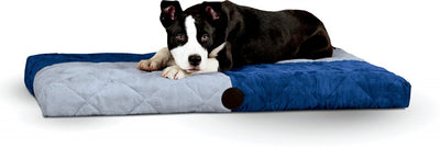 K&H Pet Products Blue Quilted Memory Dream Bed