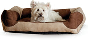 K&H Pet Products Classy Lounger Tan & Chocolate Pet Bed