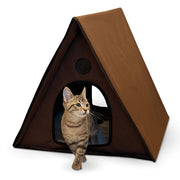 K&H Pet Products Outdoor Unheated Multiple Kitty A-Frame