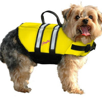 Pawz Pet Products Nylon Yellow Dog Life Jacket