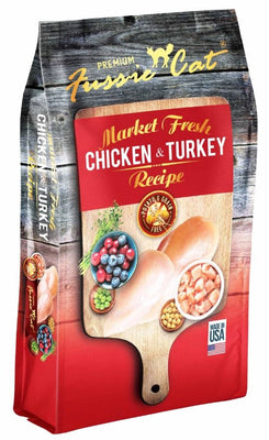 Fussie Cat Market Fresh Grain Free Chicken And Turkey Recipe Dry Cat Food