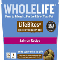 Whole Life LifeBites Grain Free Salmon Recipe Freeze Dried SuperFood for Cats