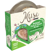 Purina Muse Natural Adult Grain Free Tuna and  Tilapia Recipe in Broth with Baby Clam Topper Cat Food Trays