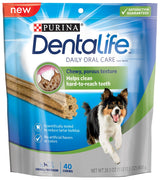 Purina Dentalife Daily Oral Care Adult Small and Medium Breed Chicken Flavor Dog Treats