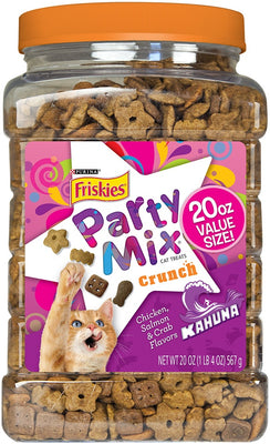 Friskies Party Mix Crunch Kahuna Chicken, Salmon and Crab Cat Treats