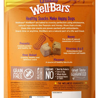 Wellness Natural Grain Free Wellbars Crunchy Peanut and Honey Recipe Dog Treats