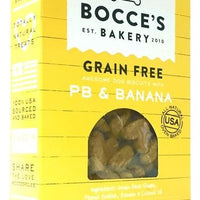 Bocce's Bakery Grain Free Peanut Butter and Banana Dog Biscuits