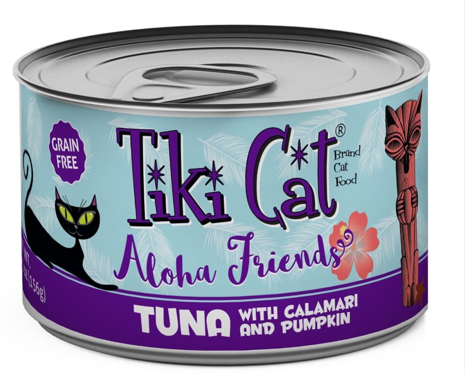Tiki Cat Aloha Friends Grain Free Tuna with Calamari and Pumpkin Canned Cat Food