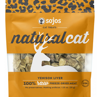 Sojos Natural Cat Venison Liver Freeze Dried Cat Treats